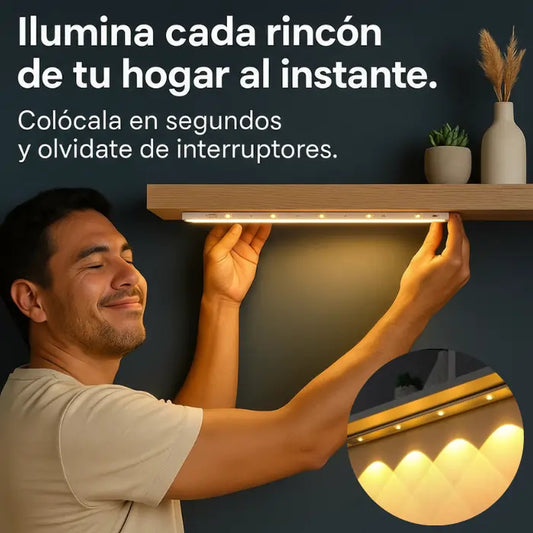 Barra LED Magnética con Sensor | Ilumina tu Hogar en Segundos