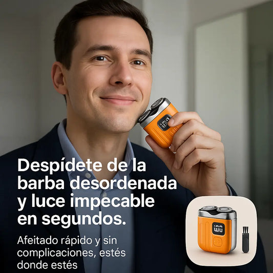 Afeitadora de Doble Cabezal | Rasurado Impecable en Segundos