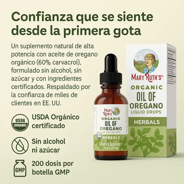 Aceite de Orégano Mary Ruth's | Recupera tu Salud Naturalmente