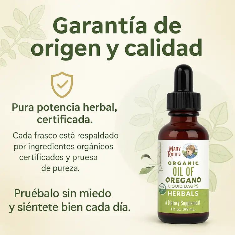 Aceite de Orégano Mary Ruth's | Recupera tu Salud Naturalmente