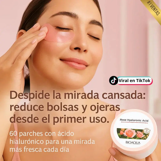 BioAqua Parches Anti-Ojeras con Ácido Hialurónico | Dile Adiós a la Mirada Cansada