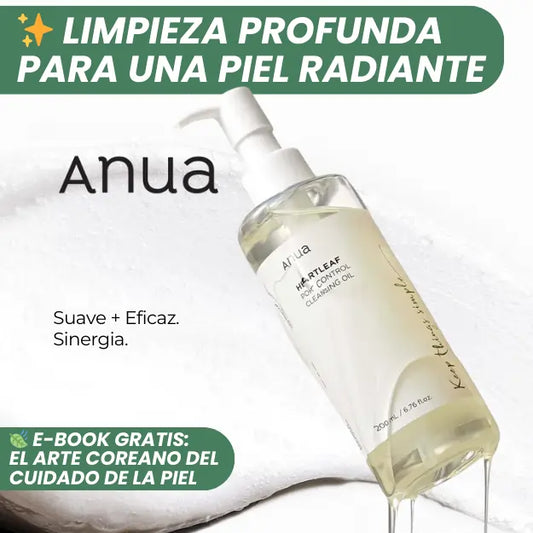 Anua™ Aceite Facial | ✨ Fórmula Coreana para Poros Limpios y Suaves 💧