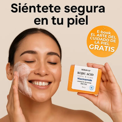 2x1 Jabón Aclarante con Ácido Kójico y Niacinamida