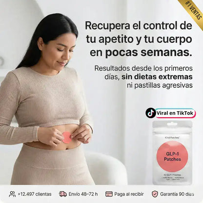 2x1 Parche Metabólico GLP-1 | Silencia el Apetito y Controla tu Comida